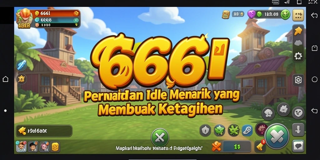 Gameplay Idle yang menarik dan berwarna-warni di 666I.
