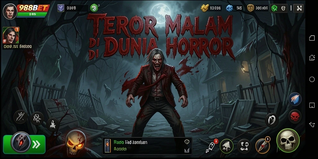 Tampilan gameplay 988BET yang mencekam dan menyeramkan.