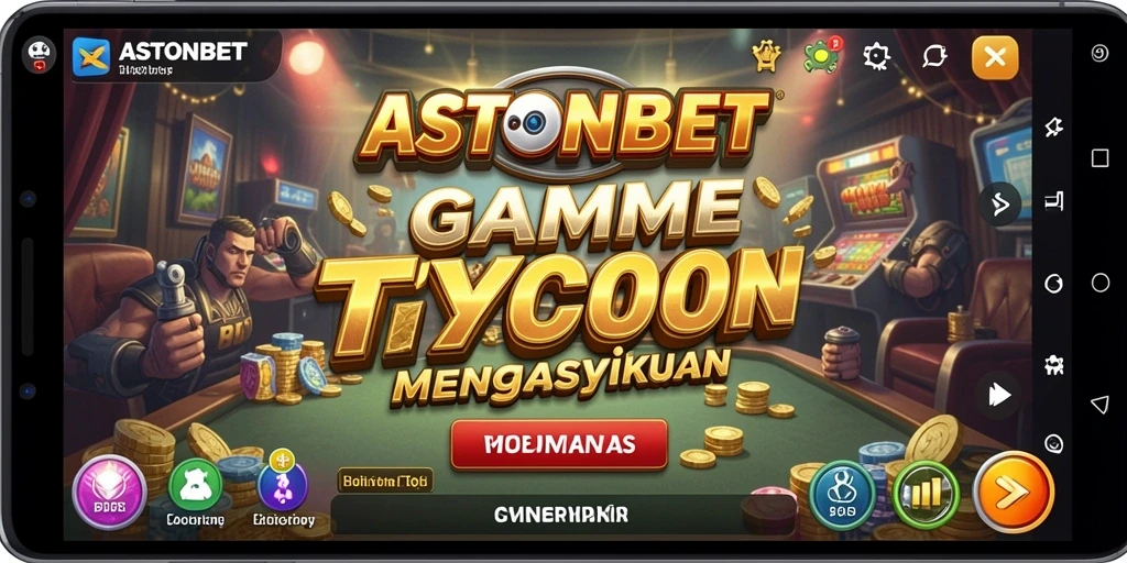 Screenshot gameplay Tycoon ASTONBET yang menarik dan interaktif.