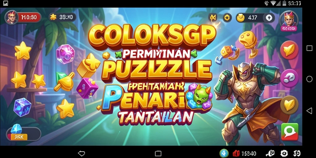 Tampilan gameplay puzzle yang seru dan menantang.