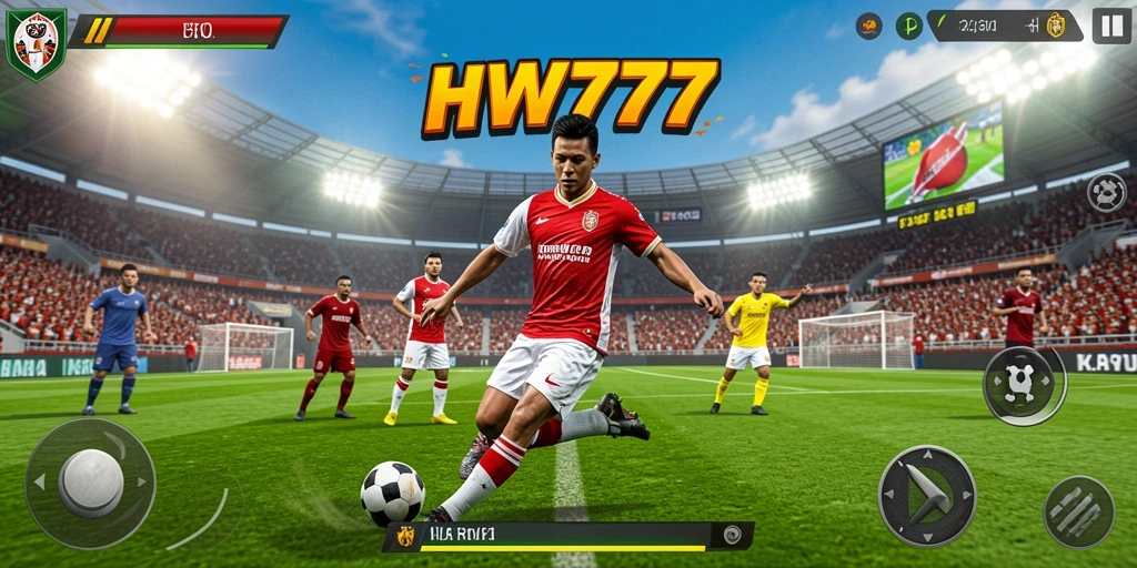 Tampilan menakjubkan dari gameplay HW777 yang penuh aksi olahraga.