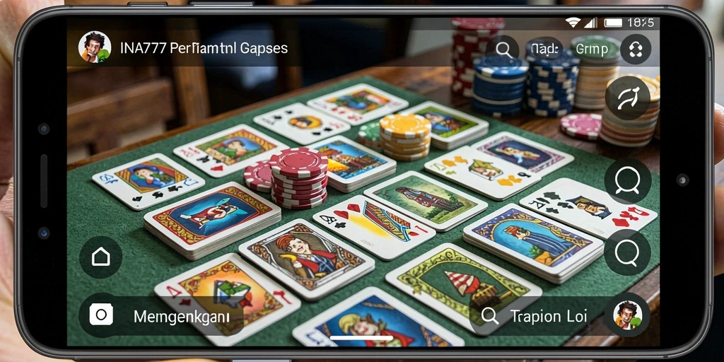 Tampilan gameplay Gaple yang seru dan interaktif di INA777.