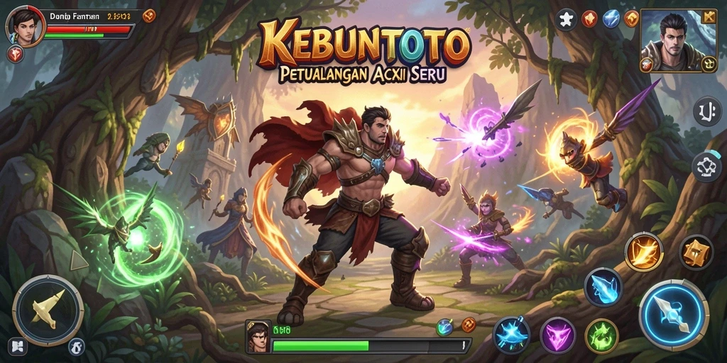 Screenshot menampilkan aksi seru dalam gameplay KEBUNTOTO.