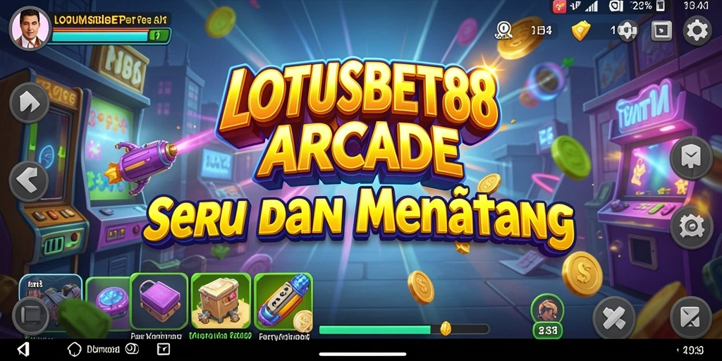 Tampilan gameplay LOTUSBET88 yang dinamis dan penuh warna.
