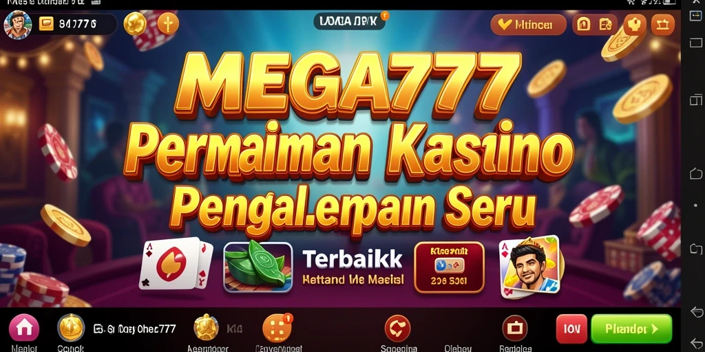 Tampilan gameplay MEGA777 yang seru dan menegangkan di dunia Kasino.