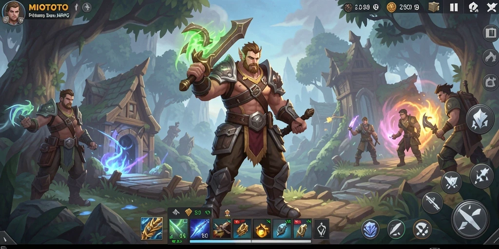 Tampilan gameplay ARPG yang mengasyikkan dan menantang.