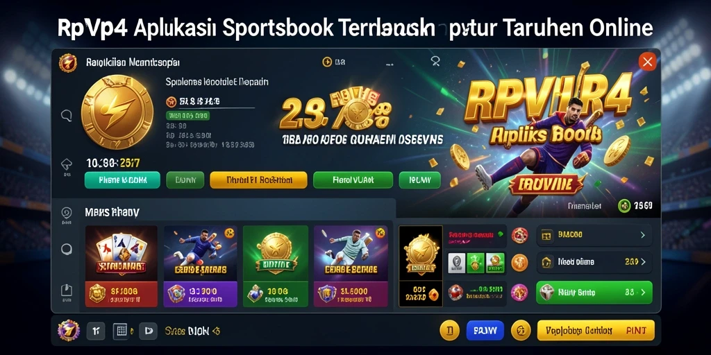 Tampilan menarik dari gameplay aplikasi Sportsbook RPVIP4.