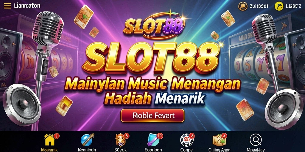 Tangkapan layar game SLOT88 menampilkan pemain yang menikmati musik sambil bermain slot.