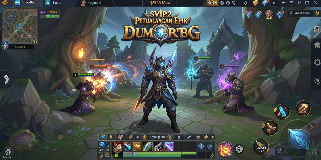 Screenshot SVIP2 menampilkan pertarungan seru dalam dunia MMORPG.